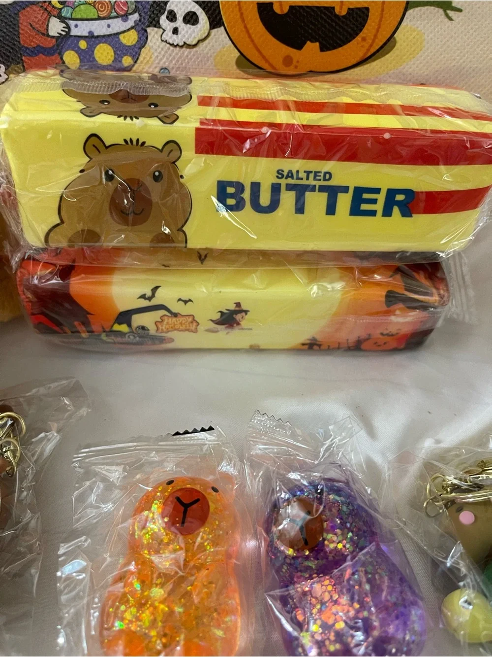 Halloween Boo Basket For Capybara Lovers with Halloween squishy
